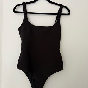 Zara Sleek Black Bodysuit